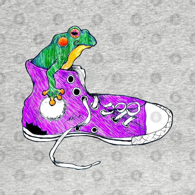 Frog in a Shoe by Art of V. Cook